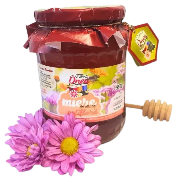 Borcan de miere Stupina Onea cu flori